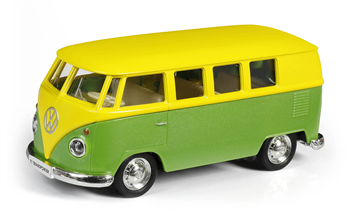 Volkswagen Samba Bus - MATTE Yellow with Green